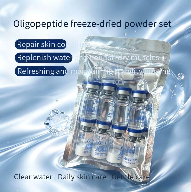 Whitening Powder Activated - Fabrika 8 şişeli Oligopeptit Peptit Dondurularak