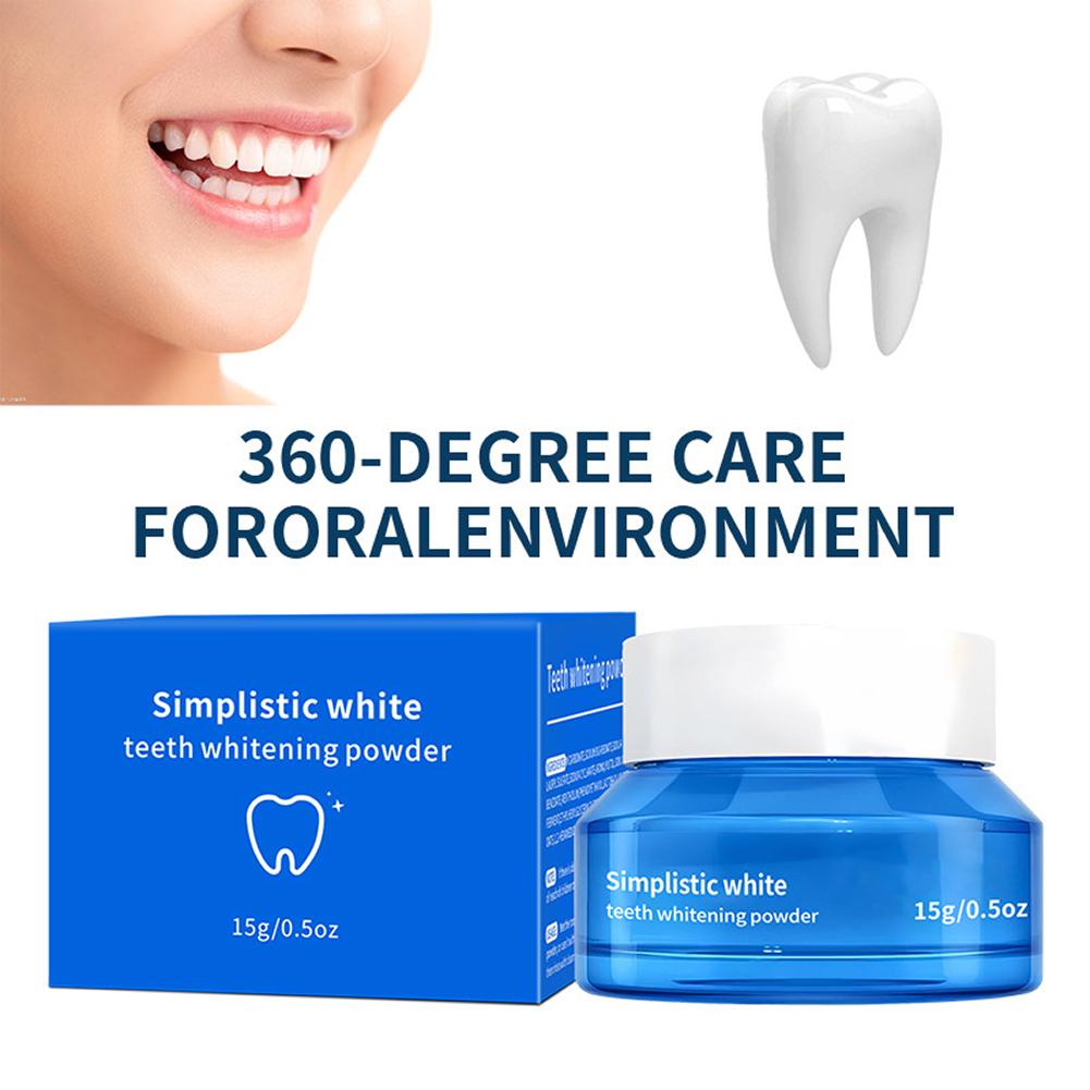 Teeth Whitening Q&M - 15g Diş Beyazlatıcı Toz Premium Emaye
