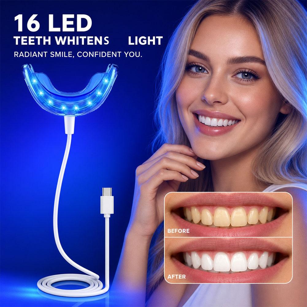 Teeth Whitening Accelerator - Diğer Cihazlarla Uyumlu USB/iPhone/Android Şarjlı Taşınabilir
